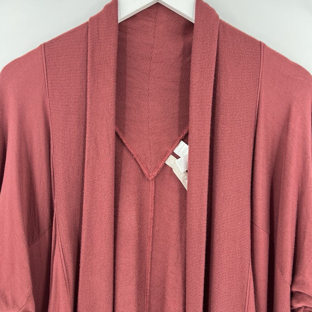 Athleta Nirvana Wear Two Ways Wrap Cardigan Sweater Red 416969 Size XLT XL Tall - Picture 4 of 10